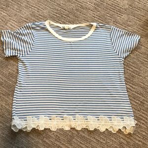 Cropped Striped Shirt